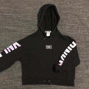 PINK cropped hoodie